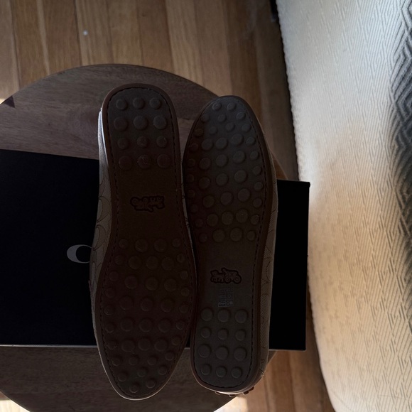 Coach Tan Patterned Loafers - Picture 5 of 5